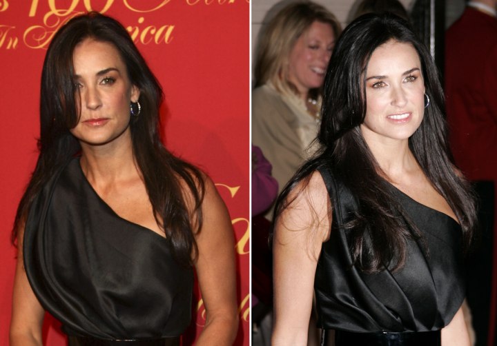 Demi Moore - Long hairstyle for a square shaped face