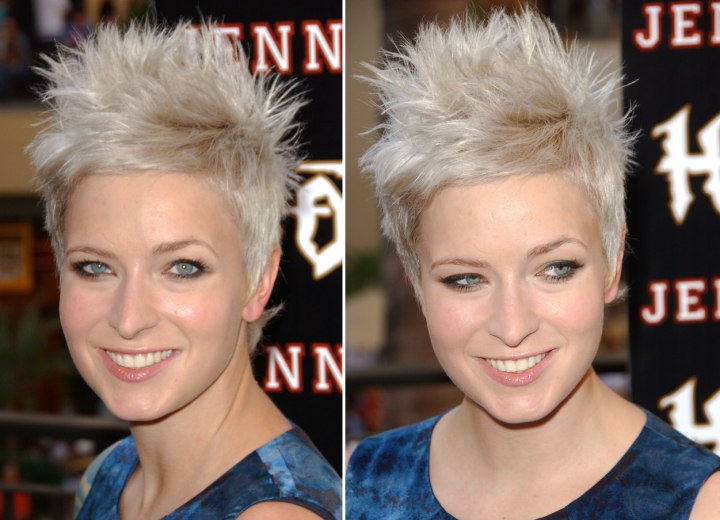 Diablo Cody - Very short and highly spiked hairstyle