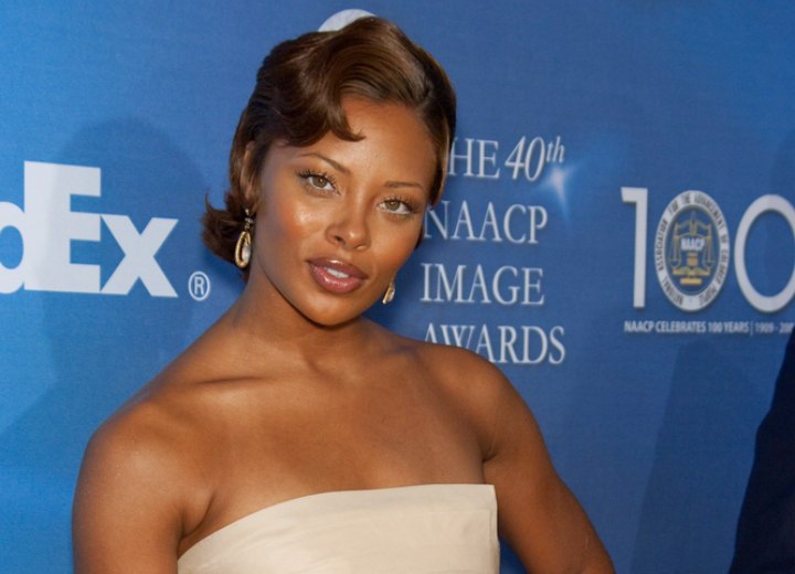 Eva Marcille with short waves hair
