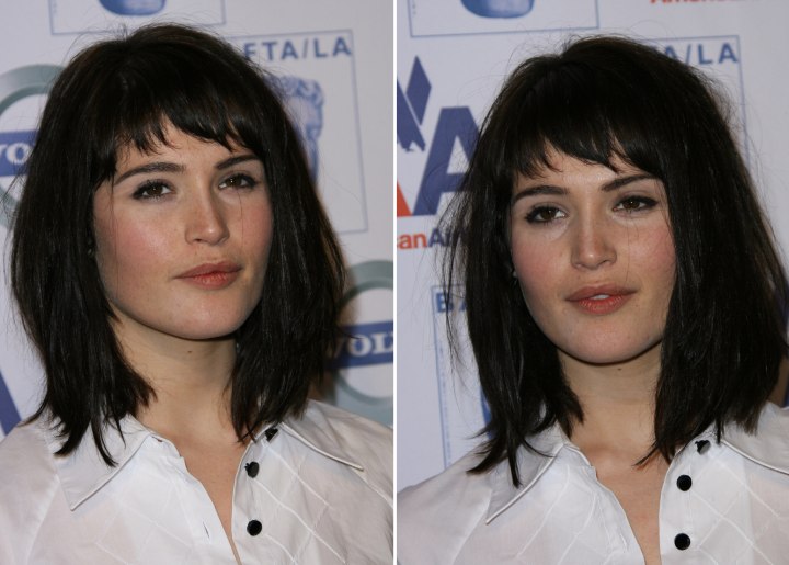 Gemma Arterton sporting medium hair in layers and Alicia 