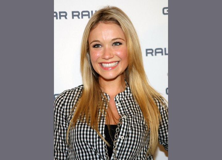 Katrina Bowden sporting a girl next door look