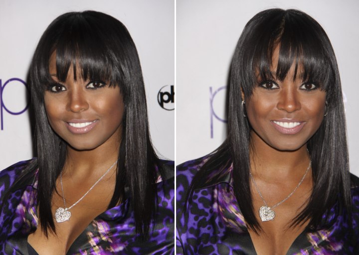 Kesia Knight Pulliam with long straight hair