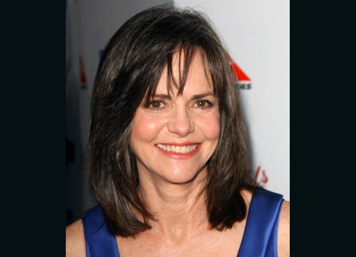 Sally Field - Shoulder length hairstyle for older ladies