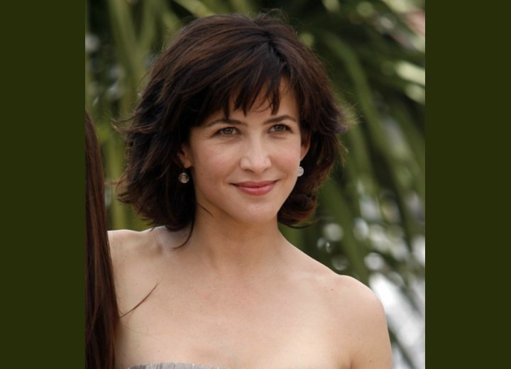 sophie marceau celebrity haircut hairstyles