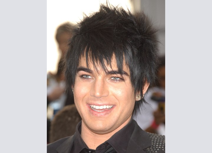 Adam Lambert with black hair