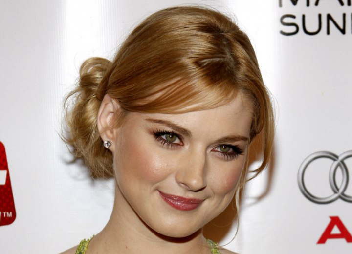 Alexandra Breckenridge - Updo with a loose bun