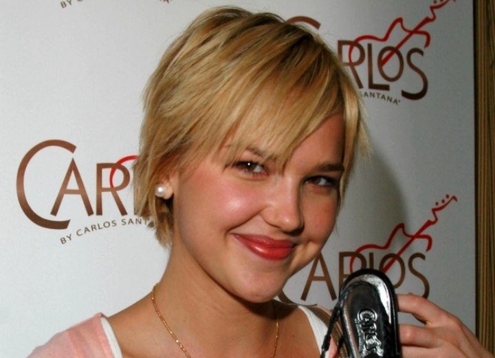 Arielle Kebbel with short hair