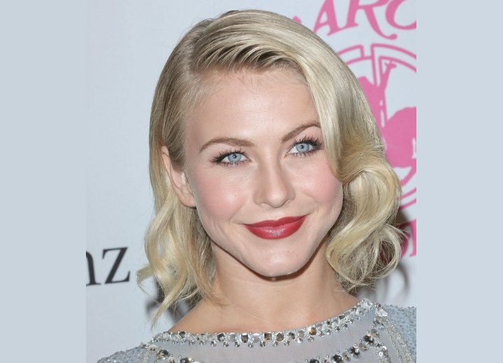 Julianne Hough wearing a medium length vintage hairstyle