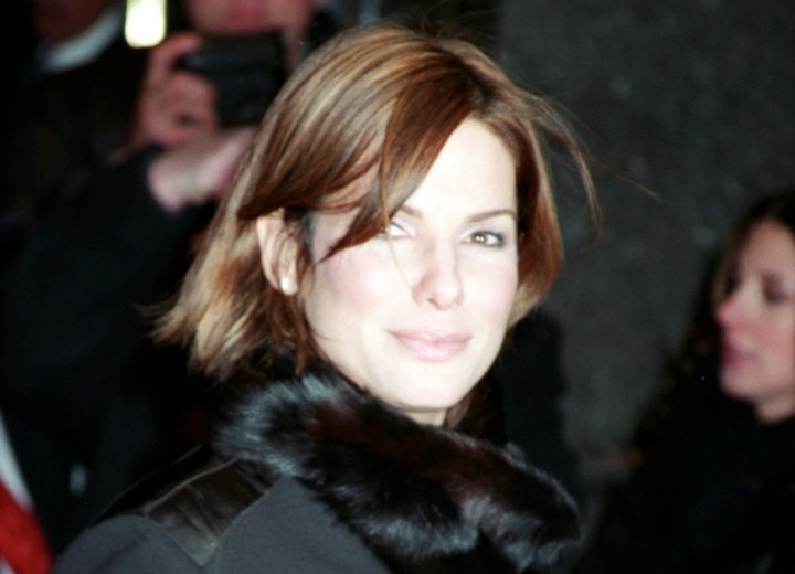 Sandra Bullock with short hair