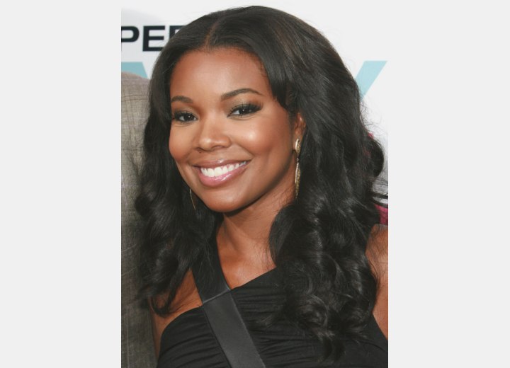Hairstyle for women with long African hair - Gabrielle Union