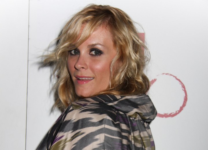 Bonnie Somerville wearing her hair shorter