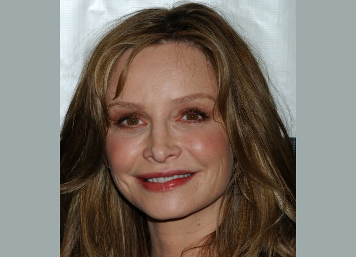 Close up photo of Calista Flockhart's hair