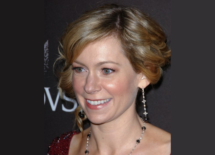 Carrie Preston - Festive hairstyle with curls