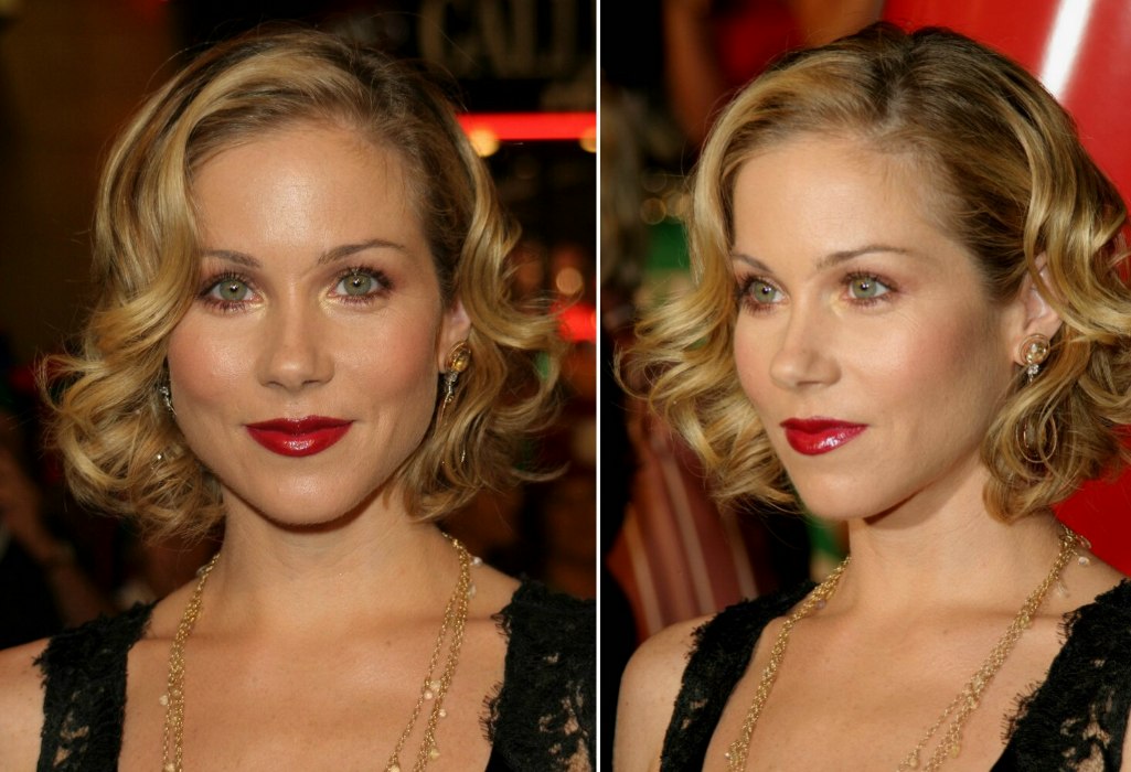 Christina Applegate Short Hairstyle With Barrel Curls For A Retro Look
