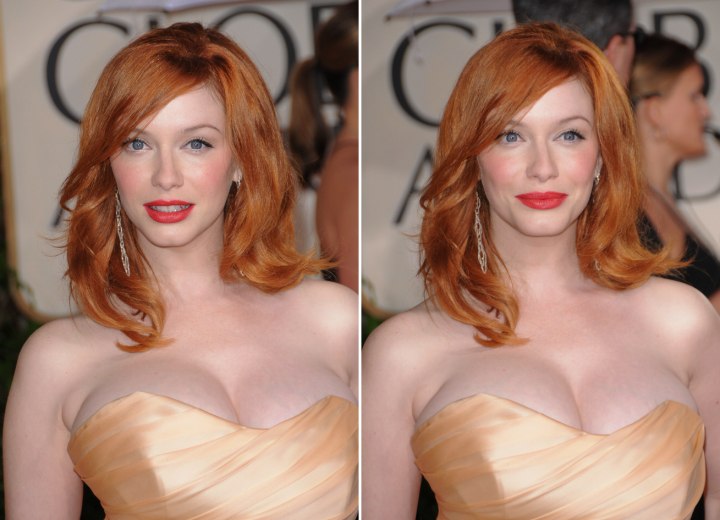 Christina Hendricks - 1960 inspired hairstyle for red hair