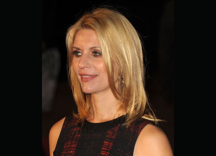 Smooth long hairstyle for blonde hair - Claire Danes