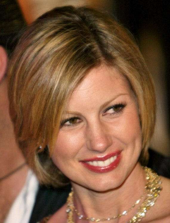 Faith Hill  Clean and conservative bob hairstyle with 