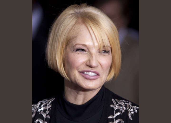 Ellen Barkin - Timeless bob hairstyle for older women