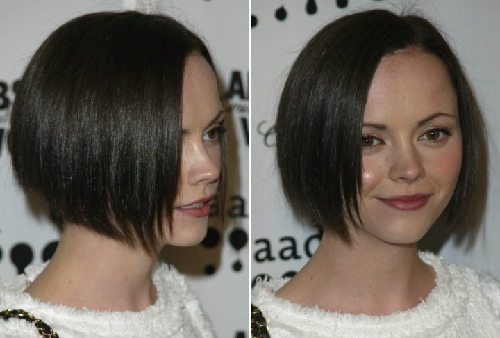 Short bob that hugs a heart shaped face - Christina Ricci