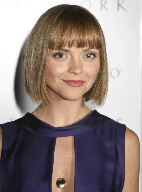 Christina Ricci  Timeless look for hair with a longer 