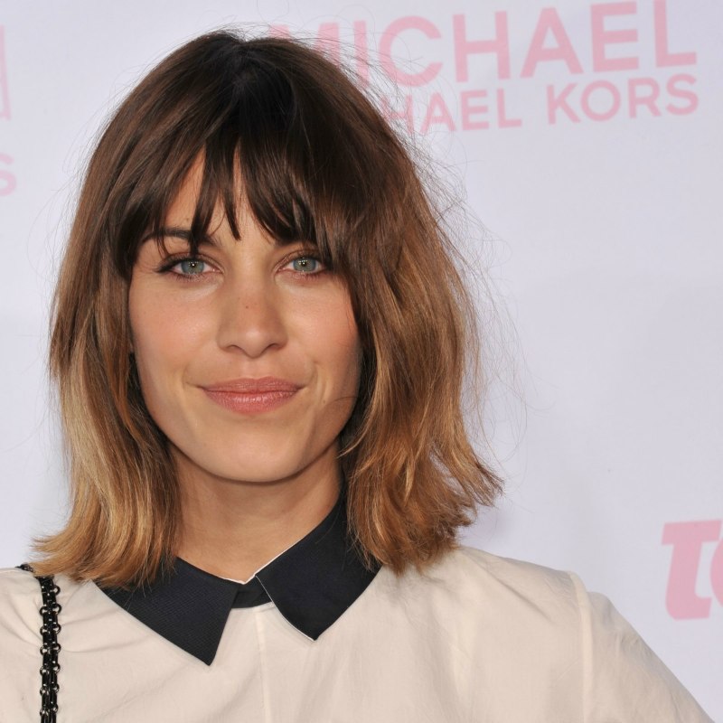 Alexa Chung | Above the shoulders bob with flipped out ends and ombré ...