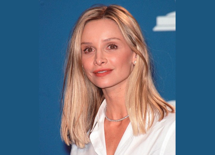 Calista Flockhart - Long hairstyle for thinner hair