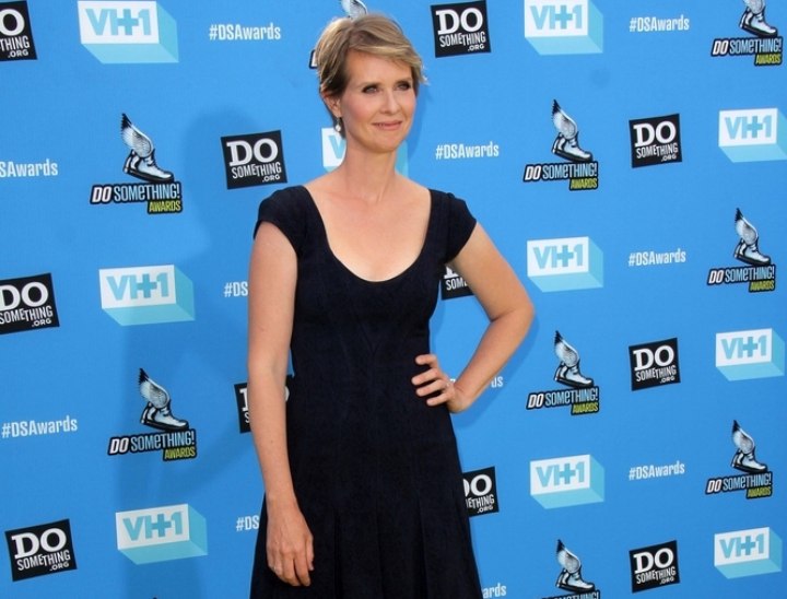 Cynthia Nixon's short hair look