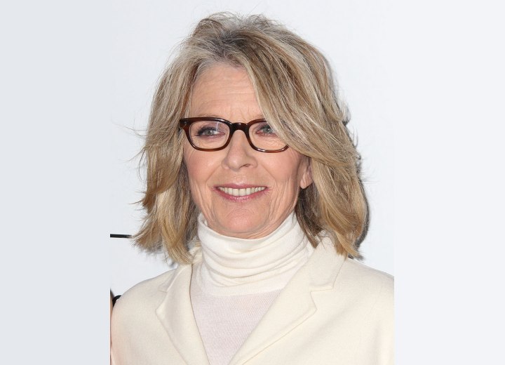 Diane Keaton - Natural looking sixty plus hairstyle