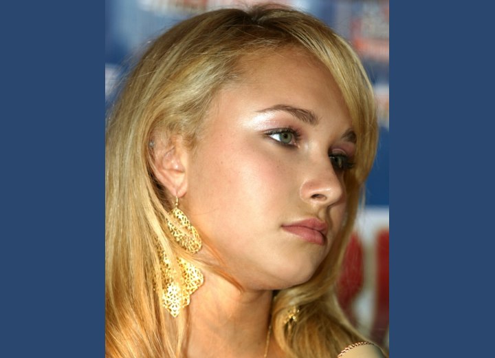 Close-up photo of Hayden Panettiere's hair