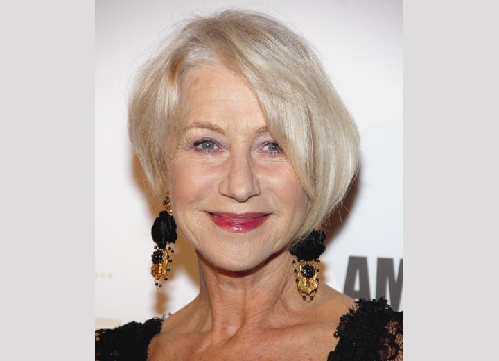 Helen Mirren - Trendy hairstyle for 60 plus women