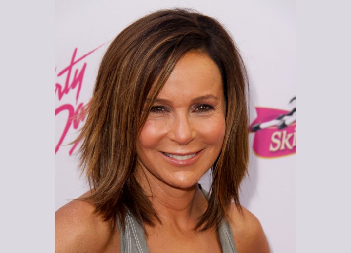 Jennifer Grey - Medium hairstyle with layers