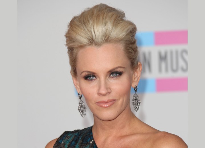 Jenny McCarthy wearing her hair up