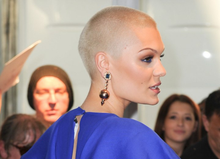 Jessie J after shaving her head