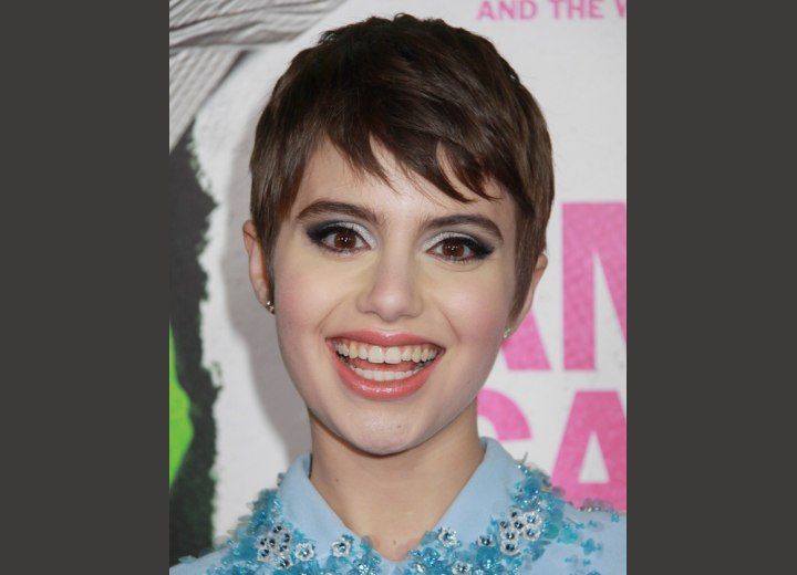 Sami Gayle sporting a sweet pixie haircut