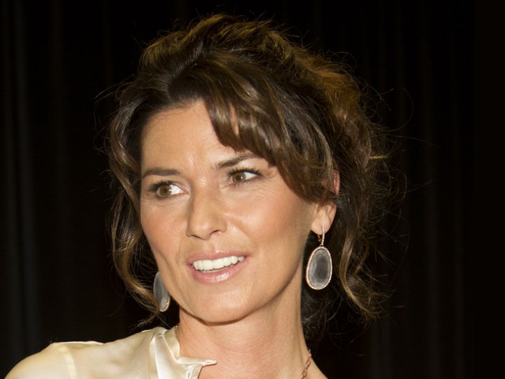 Shania Twain - Updo for aging women