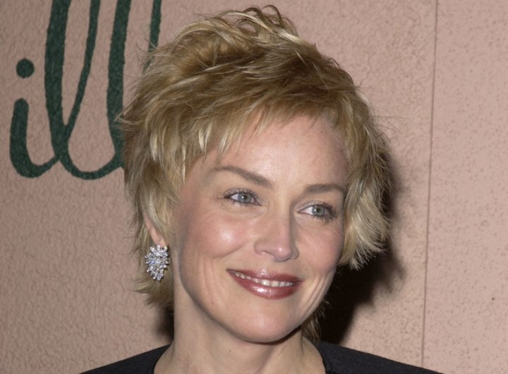 Sharon Stone's sexy short haircut