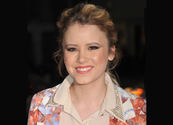 Taylor Spreitler - Hair styled for an unkempt look