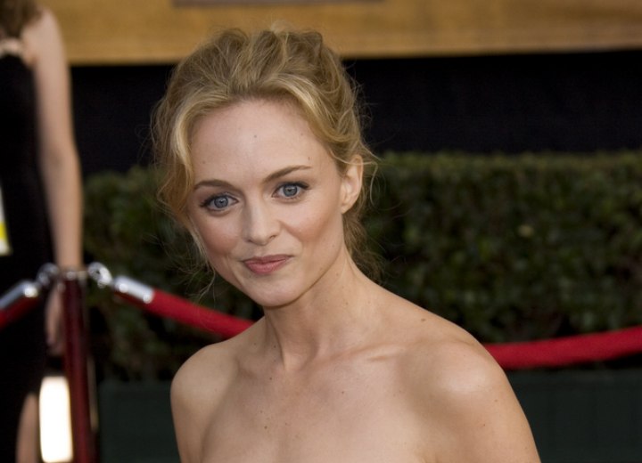 Updo for fine hair - Heather Graham