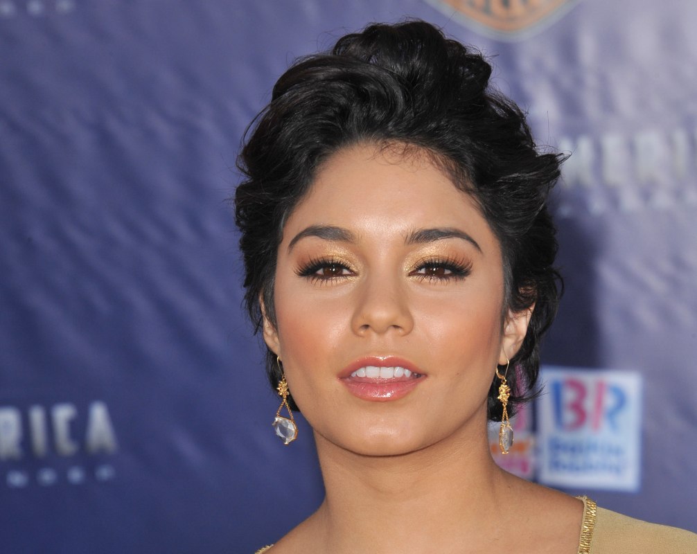 Vanessa Hudgens With Short Hair Curly Pixie Cut