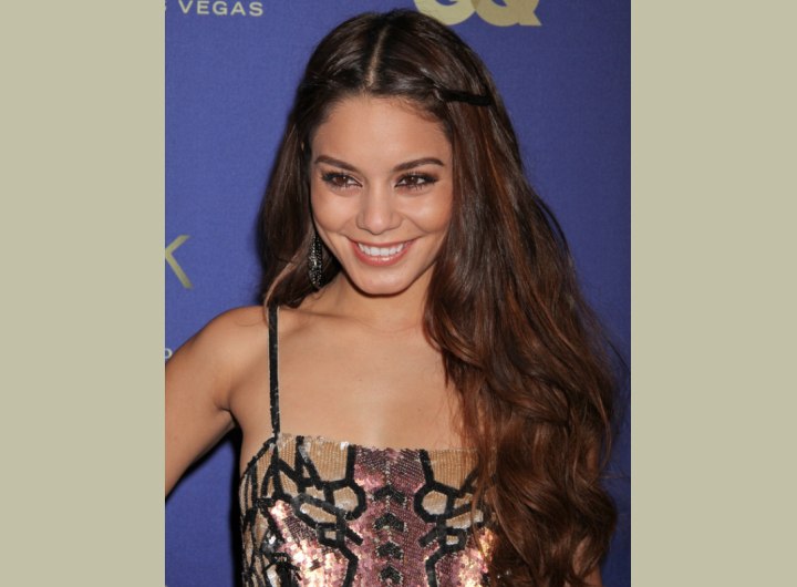 Vanessa Hudgens with super long hair