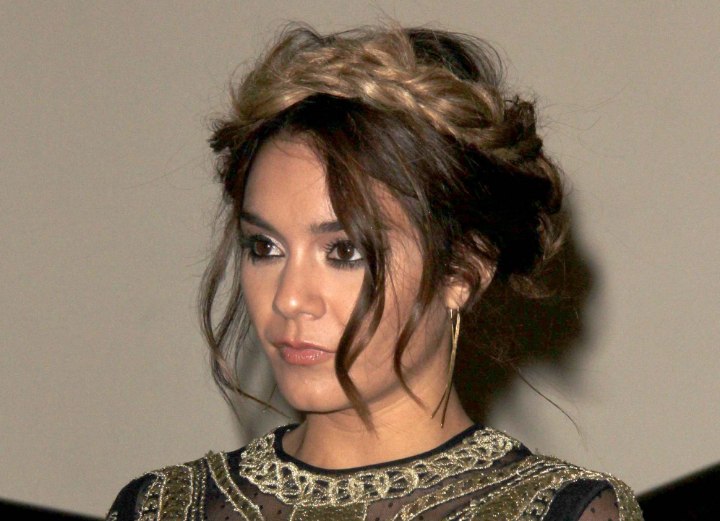 Vanessa Hudgens - Braids with an ombré effect
