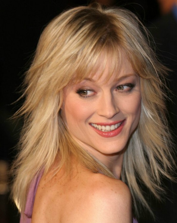 Teri Polo  Long straightened hair and long hair with 