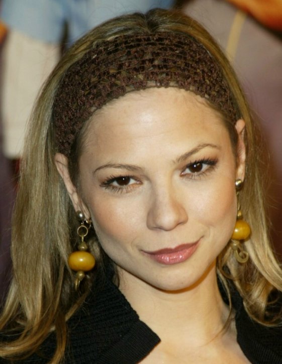 Tamara Braun  Cheerleader hairstyle with flipping sides 