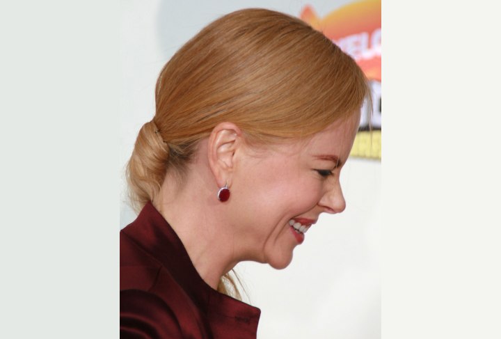 Close up photo of Nicole Kidman's hair