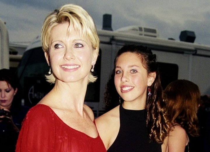 Olivia Newton-John with short hair