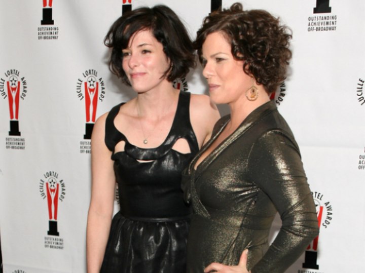 Parker Posey and Marcia Gay Harden with short hair