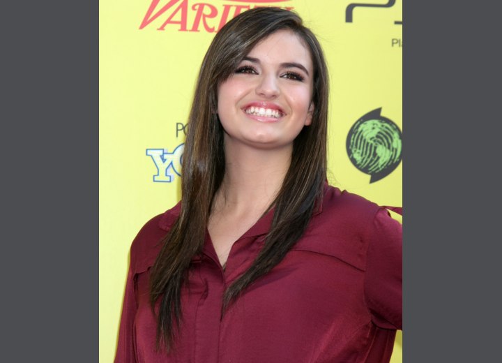 Long hairstyle with side bangs - Rebecca Black