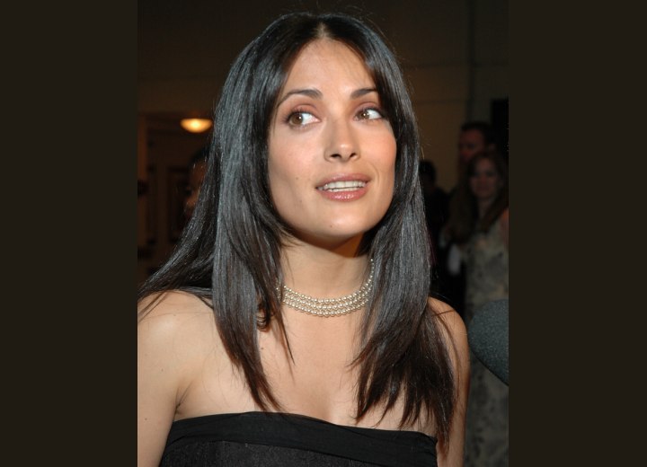 Salma Hayek - Long hair with lots of shine