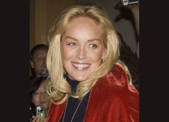 Long hair for older women - Sharon Stone