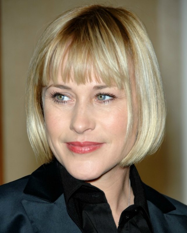 Patricia Arquette s Short Jawline length Bob For Hard working Women Patricia Arquette s Short Jawline length Bob For Hard working Women